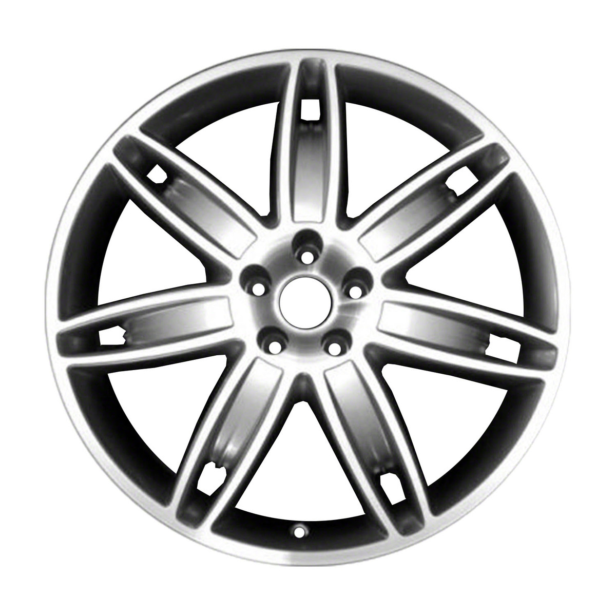 ALY97463U15 OEM Factory Wheel 20" Machined And Bluish Silver
