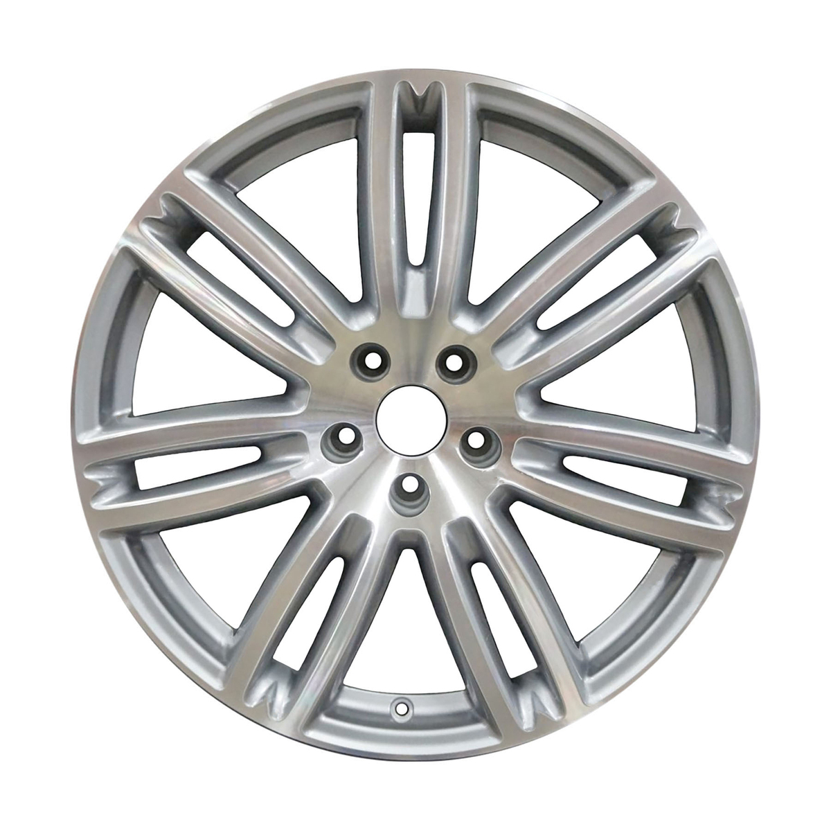 ALY97343U10 OEM Factory Wheel 20" Machined With Bluish Silver Metallic