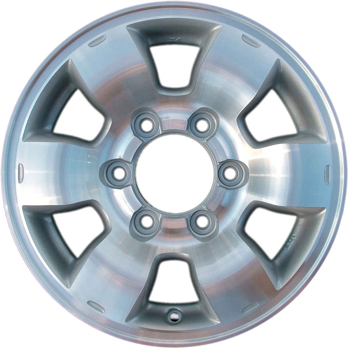 OW-AB6TC2-U20 OEM Factory Wheel 15" Full Face Silver W/painted Machined Flange