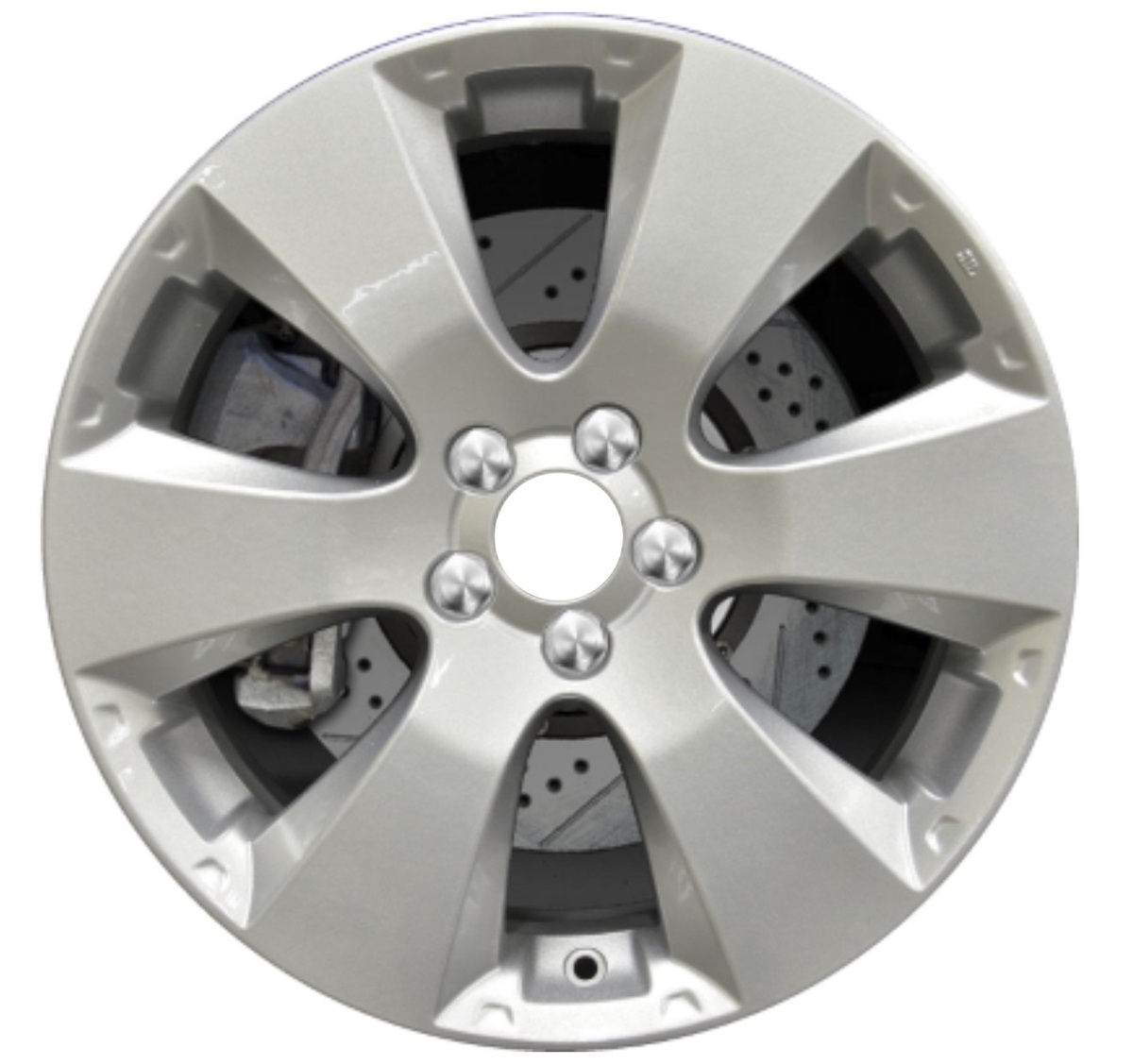 Refurbished 2010-2012 Subaru Legacy 17" Silver Aluminum Alloy Factory OEM Wheel (OW-AF8F62-U20)