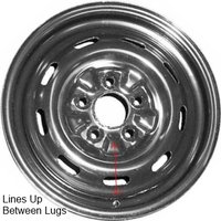 STL62317U45 OEM Steel Wheel 15" 5x4.5