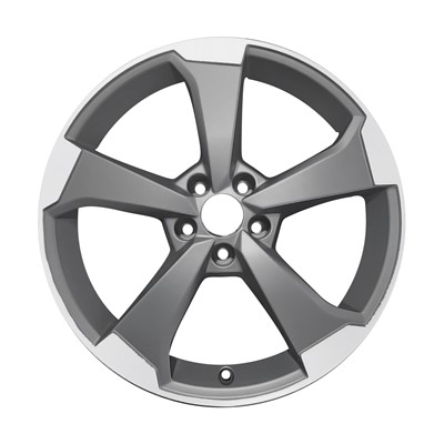Refurbished 2019-2020 Audi S3 19" Machined Flange Medium Charcoal Matte Aluminum Alloy Factory OEM Wheel (OW-AQBK94-U35)
