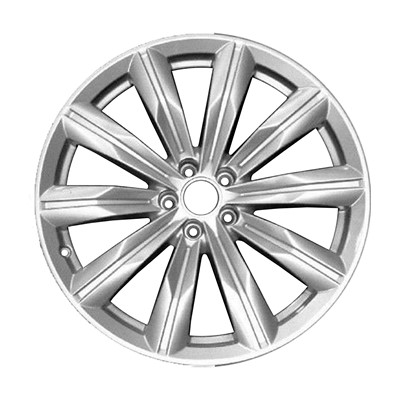 OW-AUX5PD-U20 OEM Factory Wheel 20" Machined With Medium Silver Metallic Accents