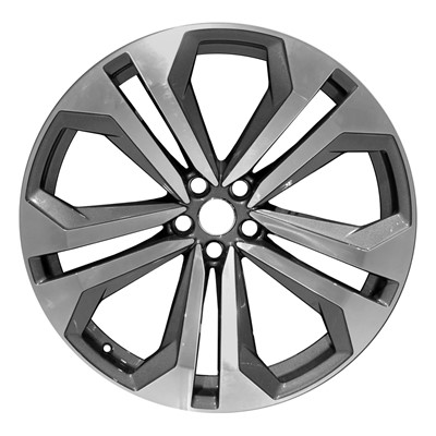 OW-AS52MC-U35 OEM Factory Wheel 22" 5x112.0 Machined W/medium Charcoal Metallic Accents