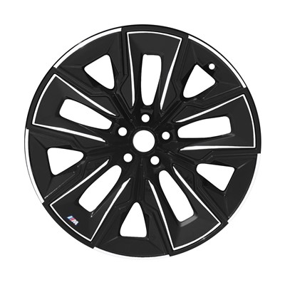 OW-AQ5HQT-U46 Reconditioned OEM Wheel 21" 5x112.0 Machined Flange Gloss Black