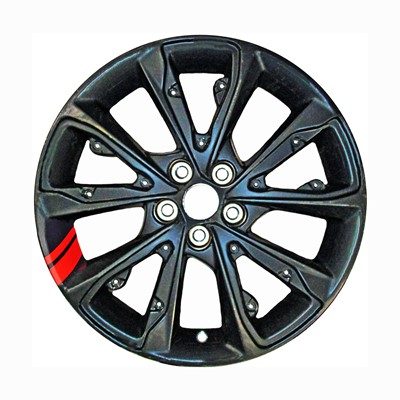 Refurbished 17" Black With Red Stripes Aluminum Alloy OEM Wheel (OW-ABJUJV-U45)