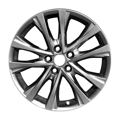 Refurbished 18" Medium Smoked Hyper Silver Aluminum Alloy Factory Wheel (OW-ACE83S-UU77)