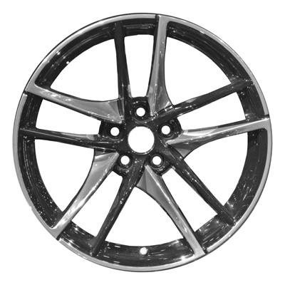 Refurbished 19" Polished And Black Aluminum Alloy Factory Wheel (OW-AMY8TC-BU90)